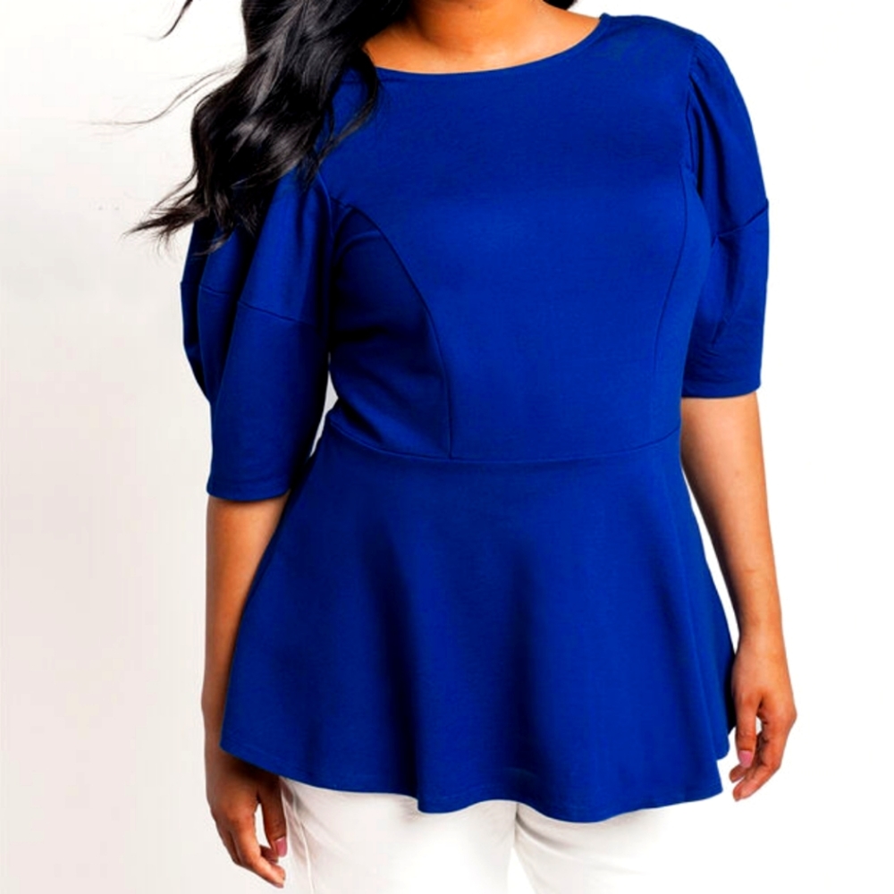 Eloquii Peplum Tops in several colors